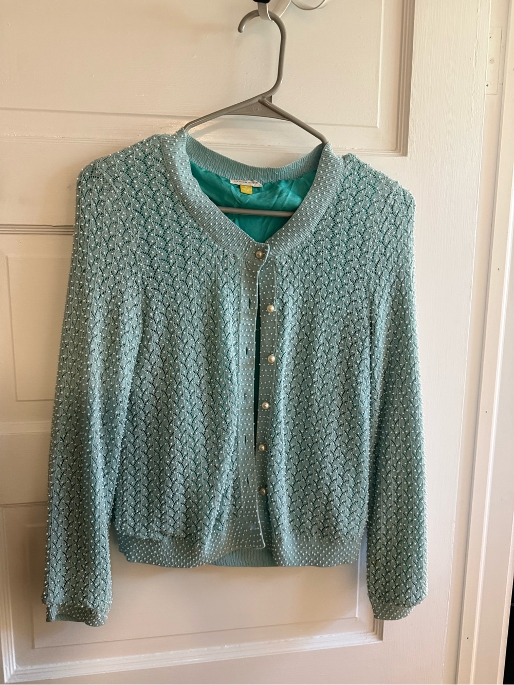 Gossip Girl pearl embroidered cardigan - Picture 2 of 4